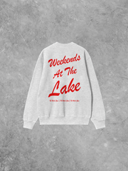 Underground Original Design: Weekends at the Lake Boxy Cotton Sweatshirt
