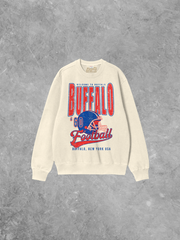 Underground Original Design: Welcome Buffalo Football, 90's Boxy Cotton Sweatshirt