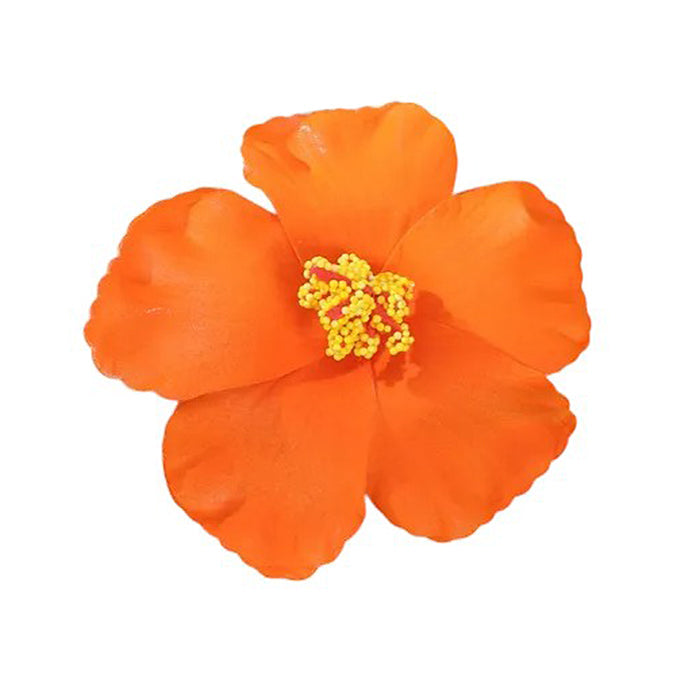 WHITE AND BLUE HIBISCUS HAIR FLOWER FOR ELEGANT HAIR ACCESSORIES