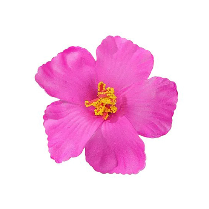 WHITE AND BLUE HIBISCUS HAIR FLOWER FOR ELEGANT HAIR ACCESSORIES