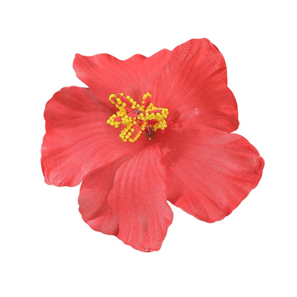 WHITE AND BLUE HIBISCUS HAIR FLOWER FOR ELEGANT HAIR ACCESSORIES