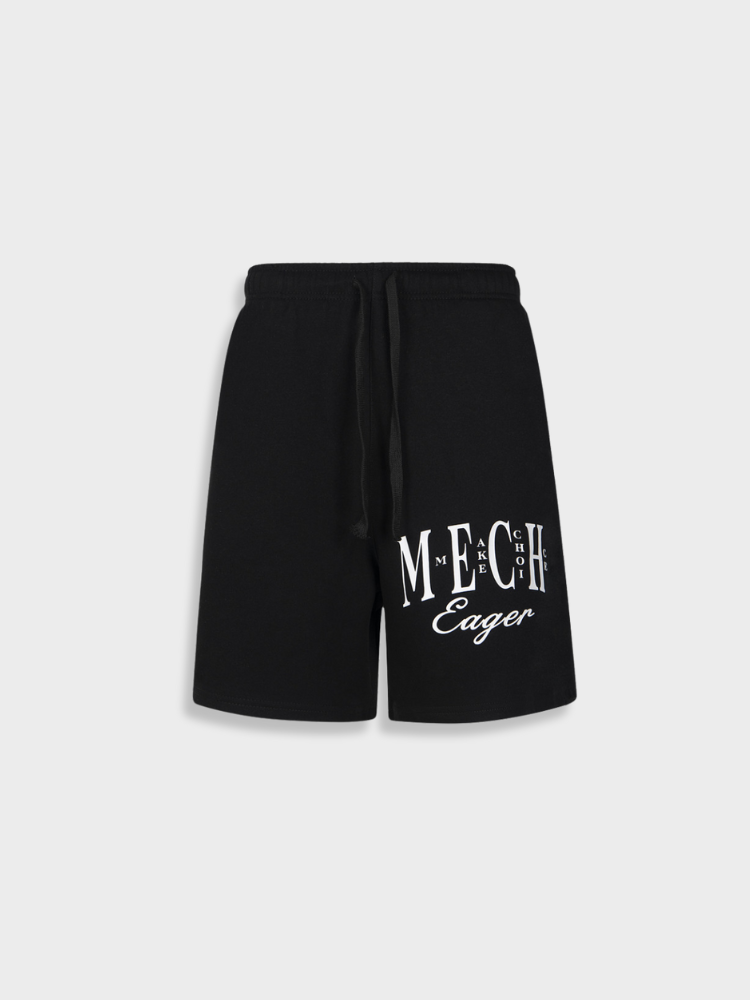 WHITE ATHLETIC SHORTS WITH SIZE GUIDE FOR PERFECT FIT