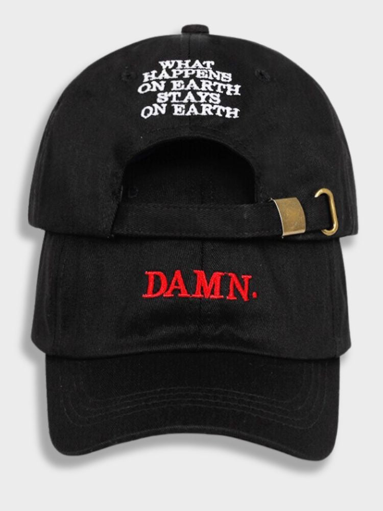 WHITE BASEBALL CAP WITH EMBROIDERED TEXT FOR FASHION-FORWARD INDIVIDUALS