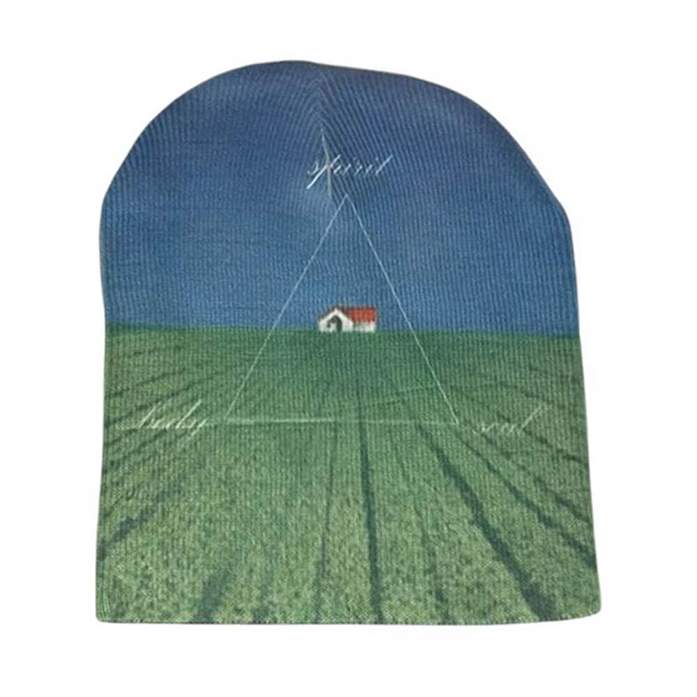 WHITE BEANIE WITH LIMINAL SPACES QUOTE ACCESSORIES