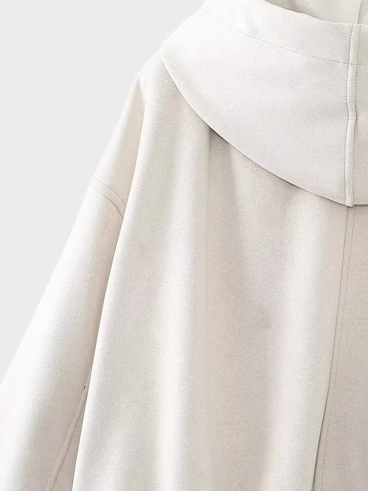 WHITE HOODED BOMBER JACKET MIT UNSERER STREETWEAR JACKE