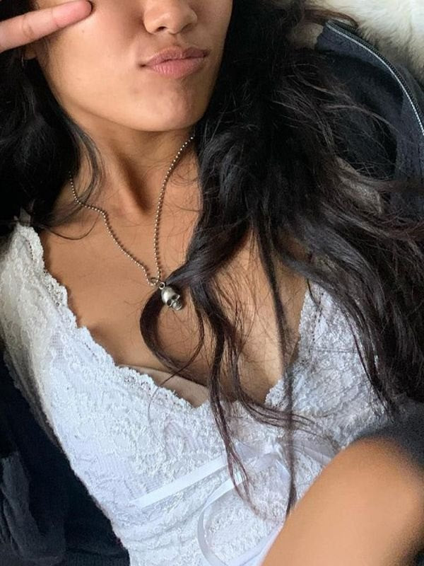 WHITE LACE-TRIMMED CAMISOLE Y2K CROP TANK