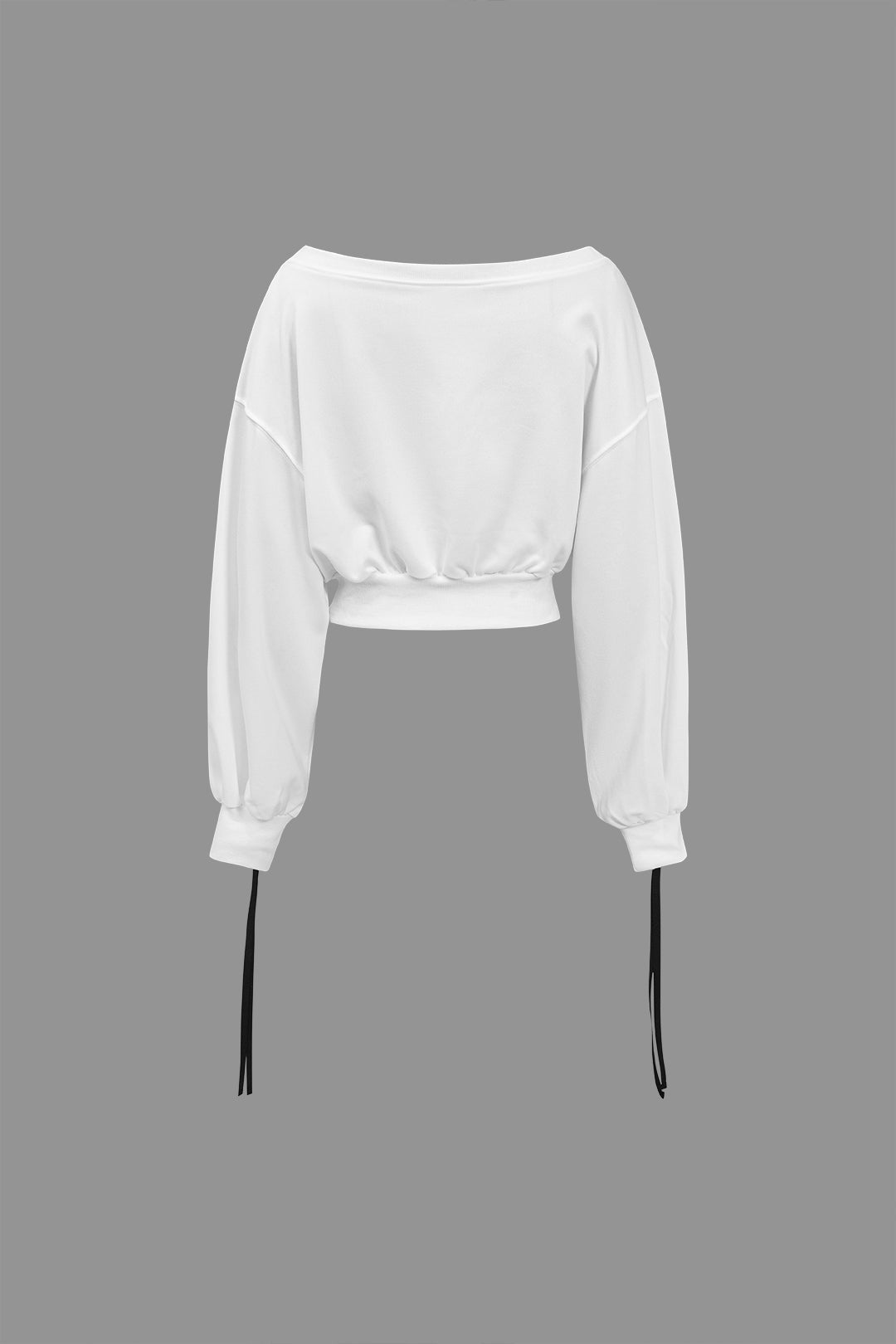 WHITE LOUNGE SET WITH BLACK STRIPES - WHITE OVERSIZE SWEATSHIRT BUNDLE