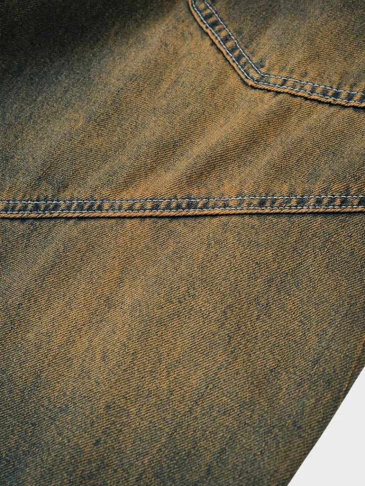 WIDE-LEG ACID-WASH JEANS UNISEX DENIM ESSENTIALS