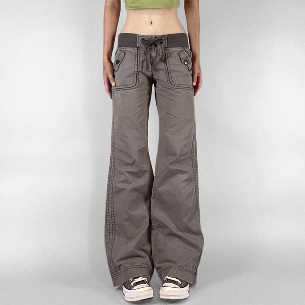 WIDE-LEG DENIM PANTS FOR WOMEN