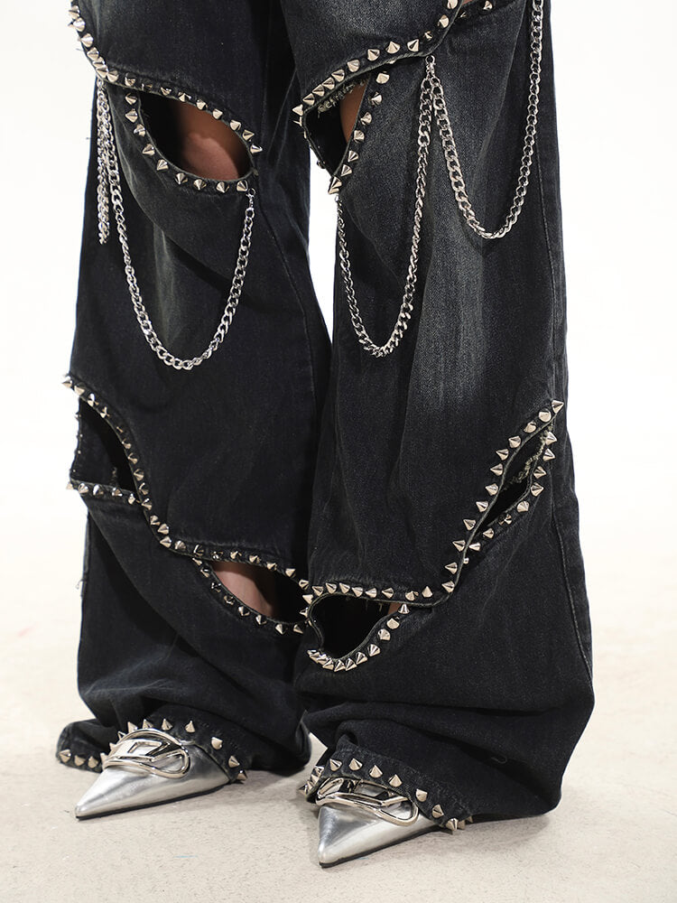 WIDE-LEG JEANS FOR URBAN EDGE AND CASUAL OUTINGS WITH MODEL BEHAVIOR CHAIN