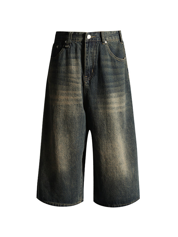 WIDE LEG JEANS WITH STUDDED BELT - WIDE LEG CUT STYLE
