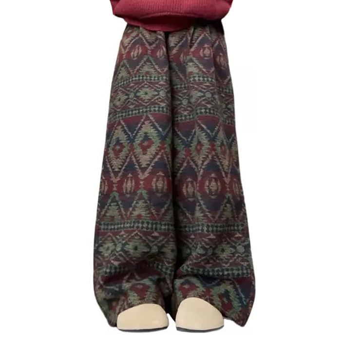 WIDE LEG PANTS CHARMING GRANDMA AESTHETIC