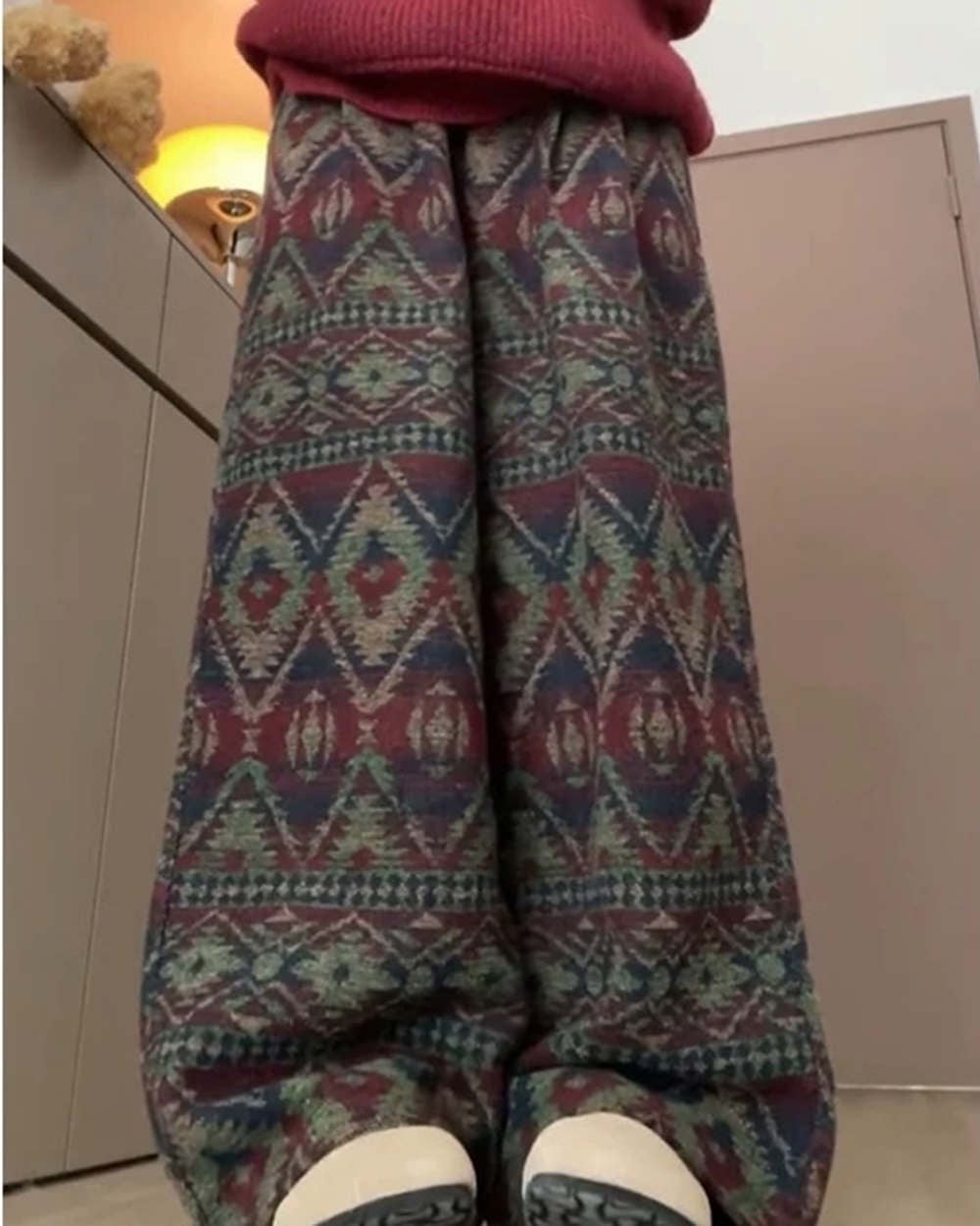 WIDE LEG PANTS CHARMING GRANDMA AESTHETIC