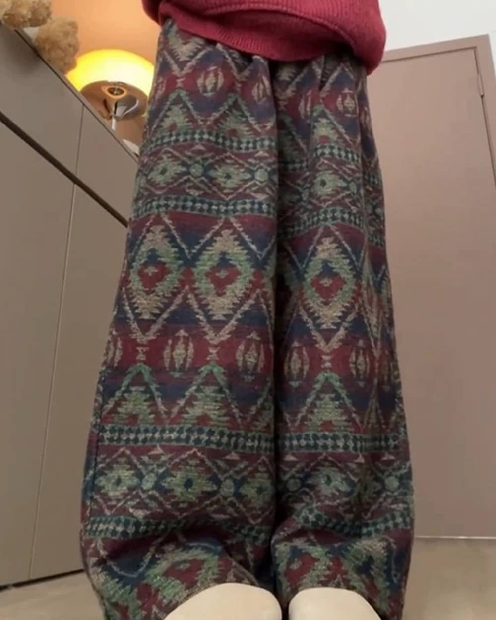 WIDE LEG PANTS CHARMING GRANDMA AESTHETIC