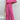 Wide-leg pants one-shoulder solid color trousers jumpsuit - Rose / S