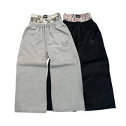 WIDE-LEGGED SWEATPANTS SET - Y2K RETRO DOUBLE-WAISTED STYLE