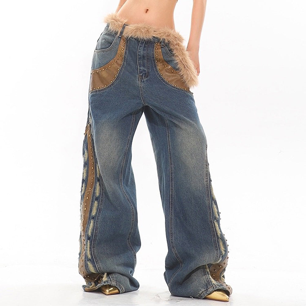 WILD WEST HERITAGE DISTRESSED DENIM WITH WESTERN-INSPIRED DETAILS