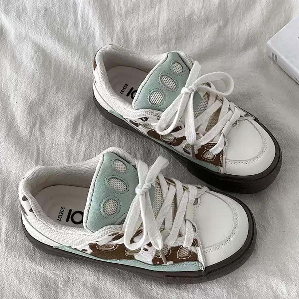 WILDCATS COW PRINT SKATER SNEAKERS COW PRINT SKATER