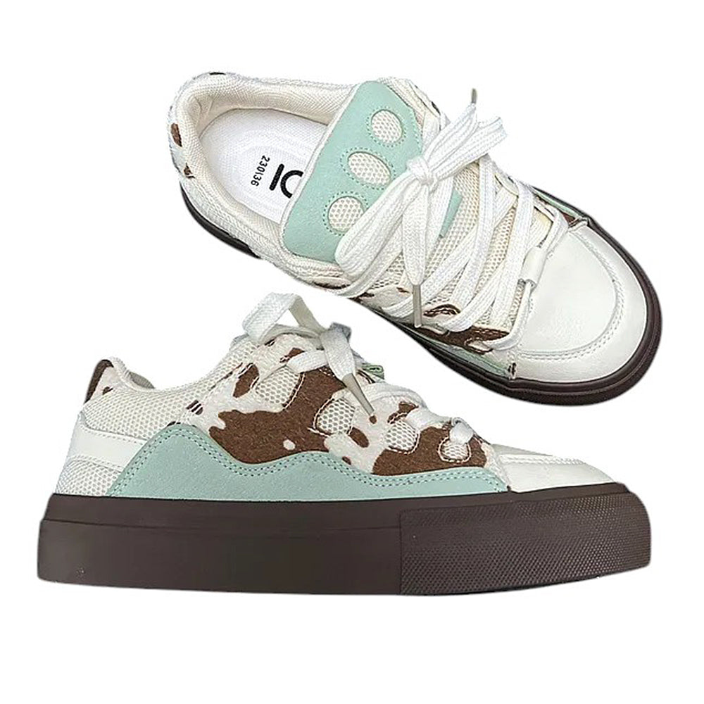 WILDCATS COW PRINT SKATER SNEAKERS COW PRINT SKATER