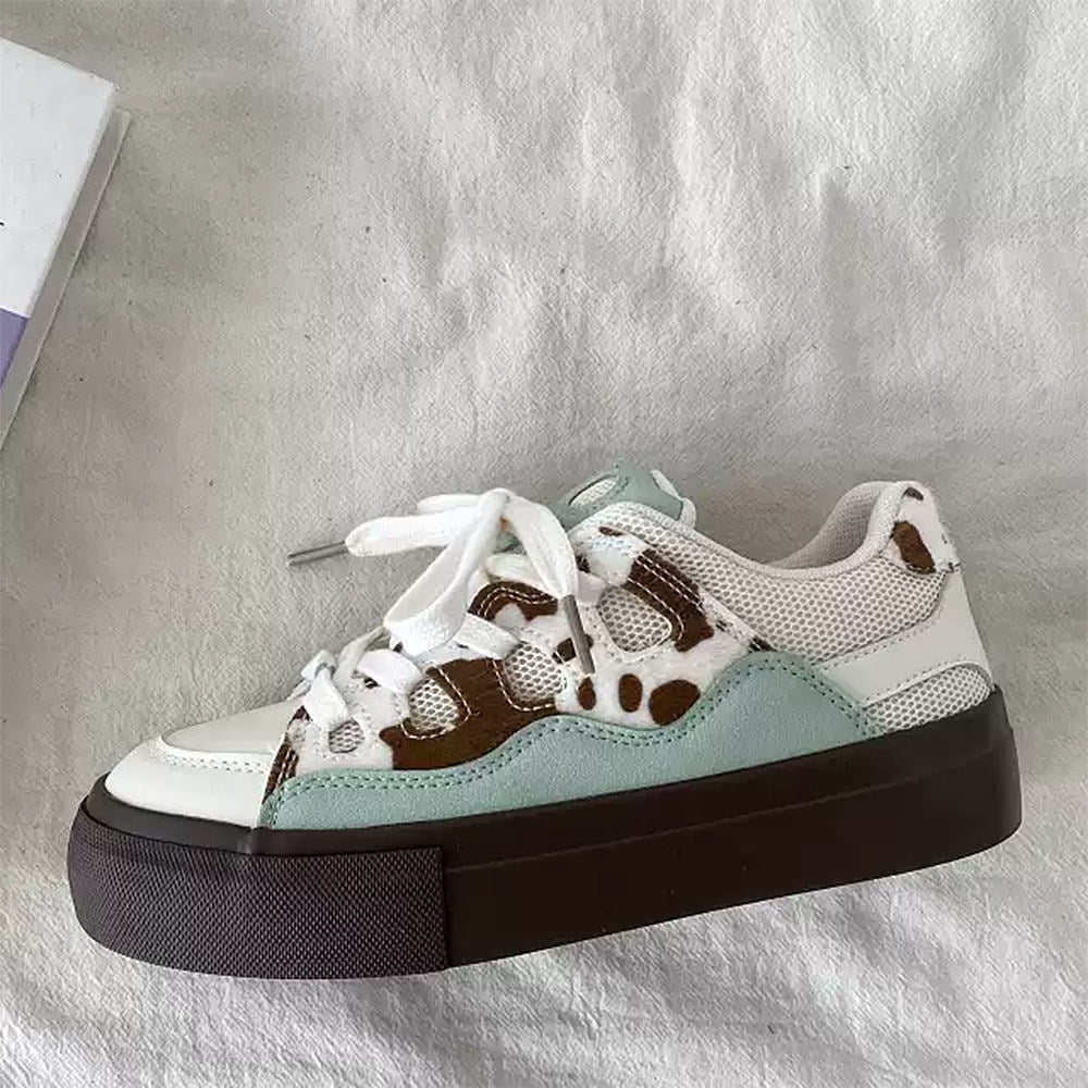 WILDCATS COW PRINT SKATER SNEAKERS COW PRINT SKATER
