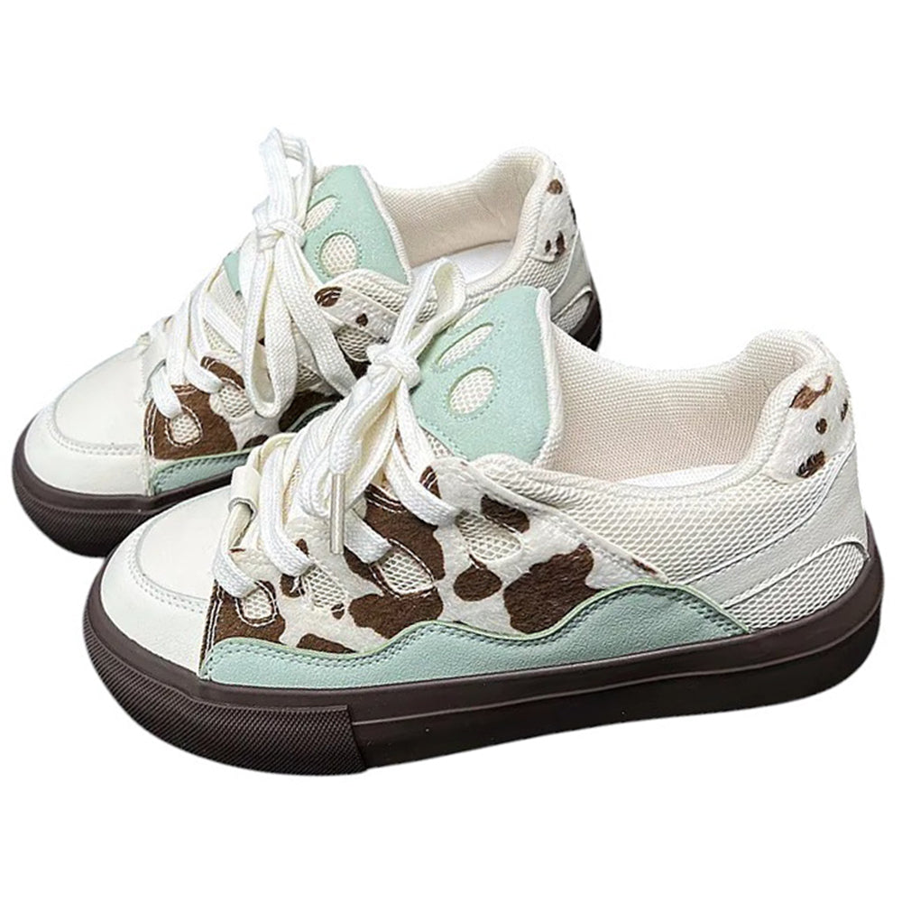 WILDCATS COW PRINT SKATER SNEAKERS COW PRINT SKATER