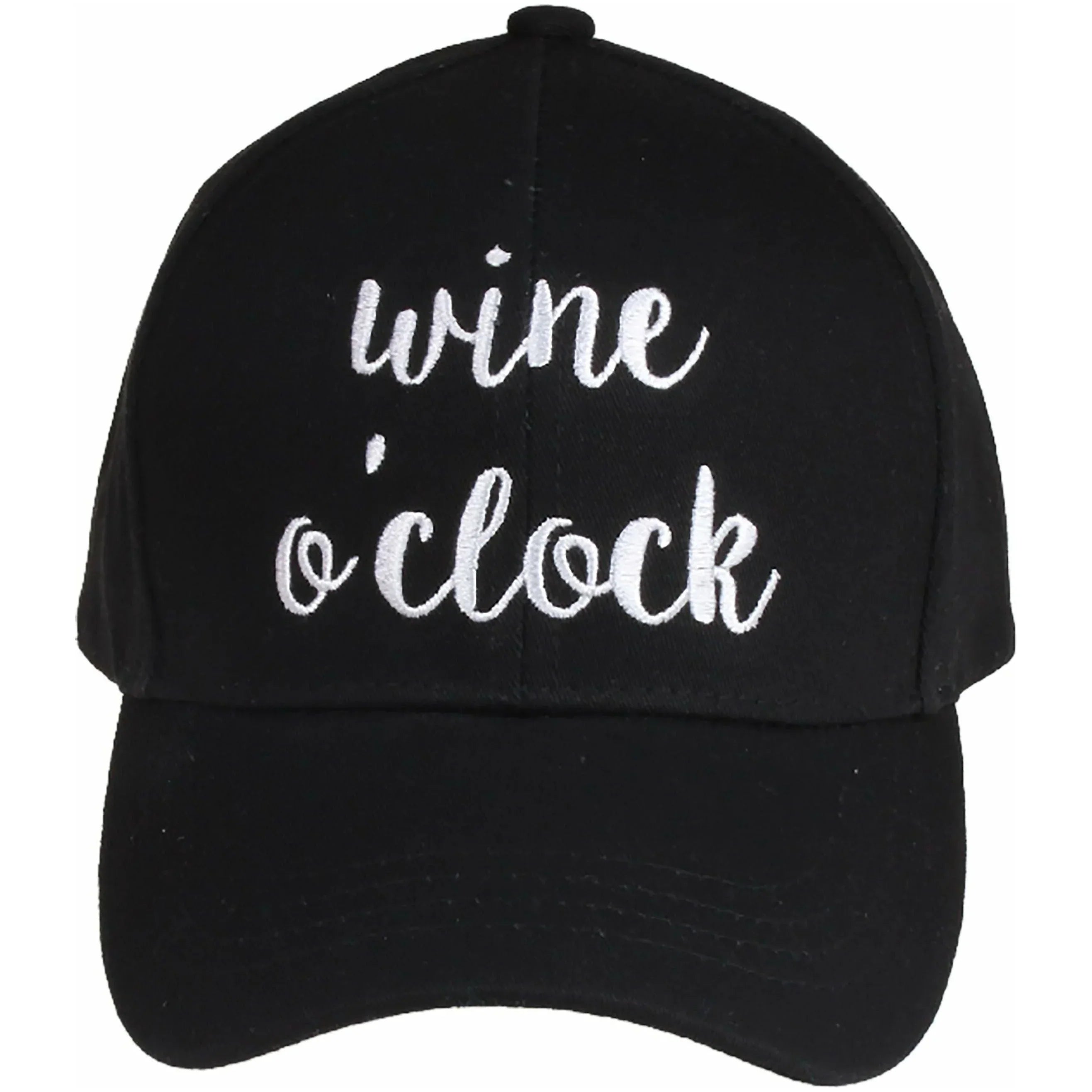 Wine O`Clock Embroidered C.C Ball Cap