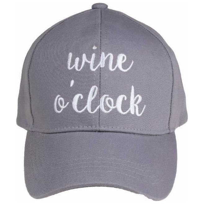 Wine O`Clock Embroidered C.C Ball Cap