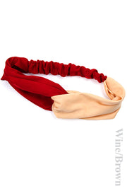 Solid two tone color college color Headband