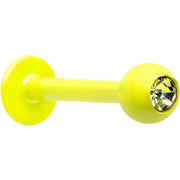 5/16 Clear Gem Yellow Acrylic Over Steel Labret Monroe Tragus