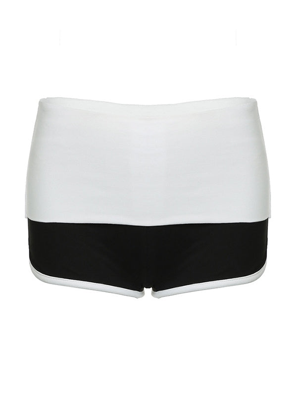 WOMANS LOW-RISE SHORTS SLIM FIT SHORTS