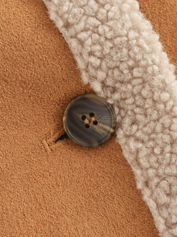 Women’s American retro woolen coat lapel loose top