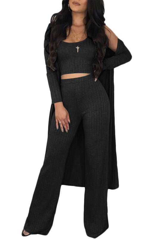 Women’S Autumn And Winter Fashion Sexy Pit Strip Set