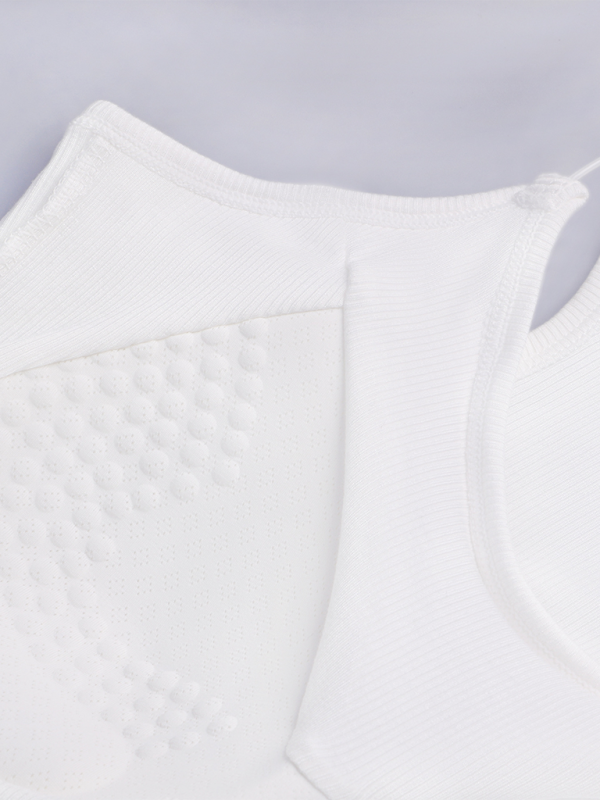 Women’s Camisole with Padded Ribbed Knit Top