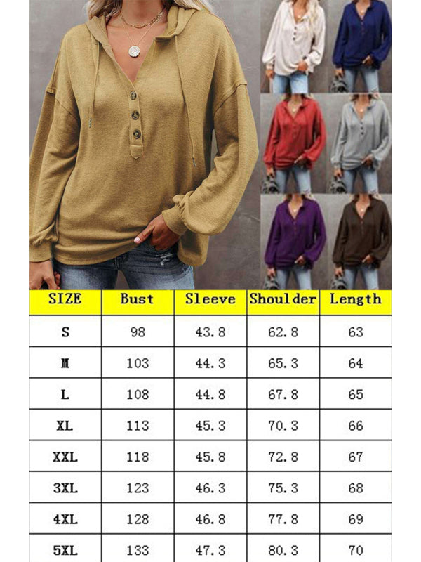 Women’s Cardigan Hoodie Casual Loose Solid Color Sweatshirt