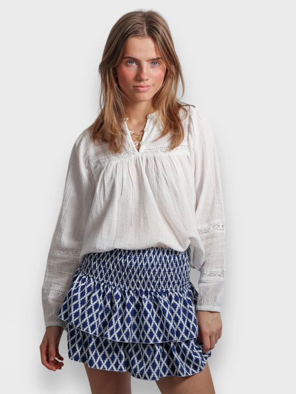 Women’s casual cake skirt striped print short skirt Y2k hot girl skirt - Royal blue / S