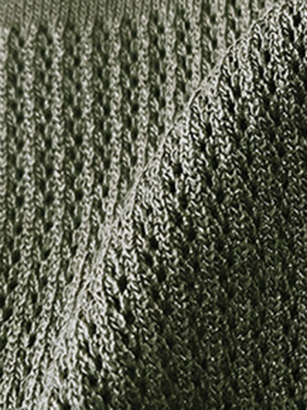 Women’s casual solid color short-sleeved sweater two-piece set