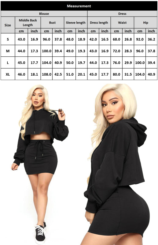 Women’S Casual Sports Sweater Suit Skirt