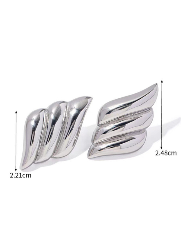 Women’s earrings retro simple gold angel wings design earrings