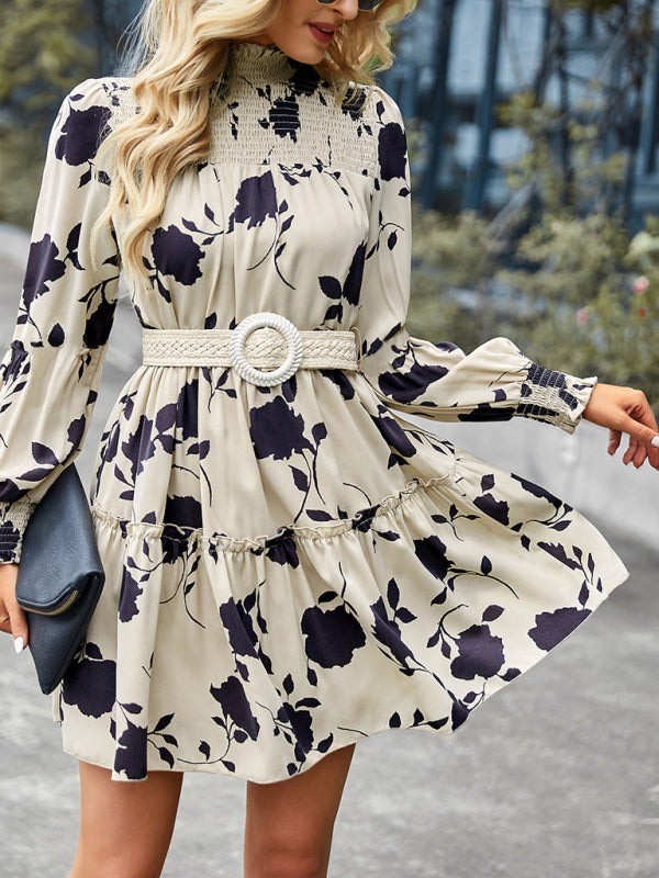Women’s elegant long sleeved loose dress