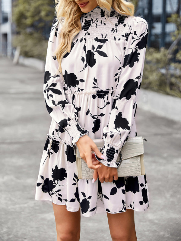 Women’s elegant long sleeved loose dress