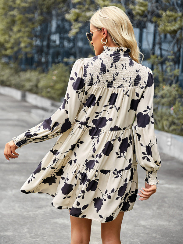 Women’s elegant long sleeved loose dress