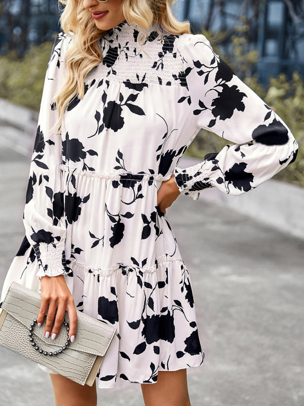 Women’s elegant long sleeved loose dress