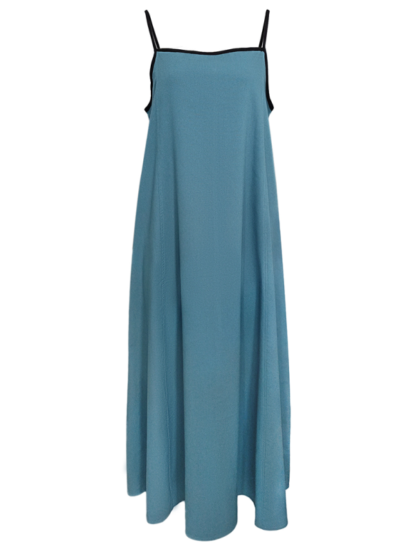 Women’s Fashion Casual Suspender Dress with Pockets