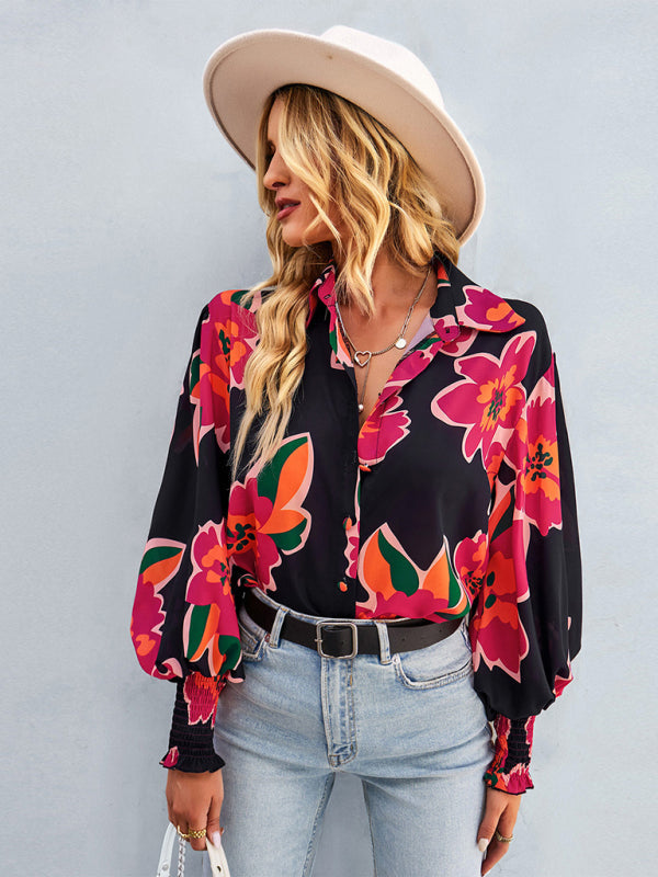 Women’s fashion commuter long sleeve versatile Shirt Top