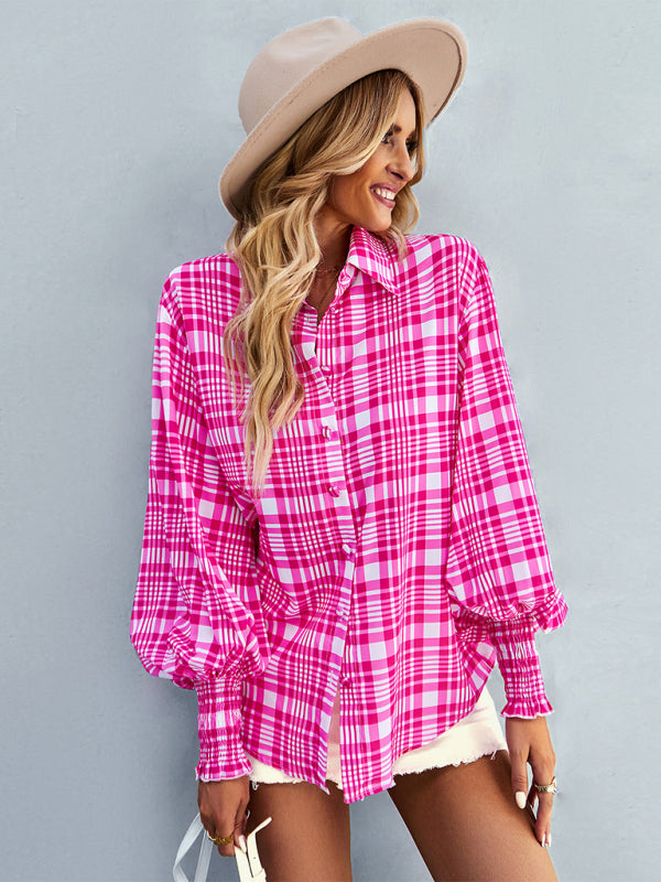 Women’s fashion commuter long sleeve versatile Shirt Top