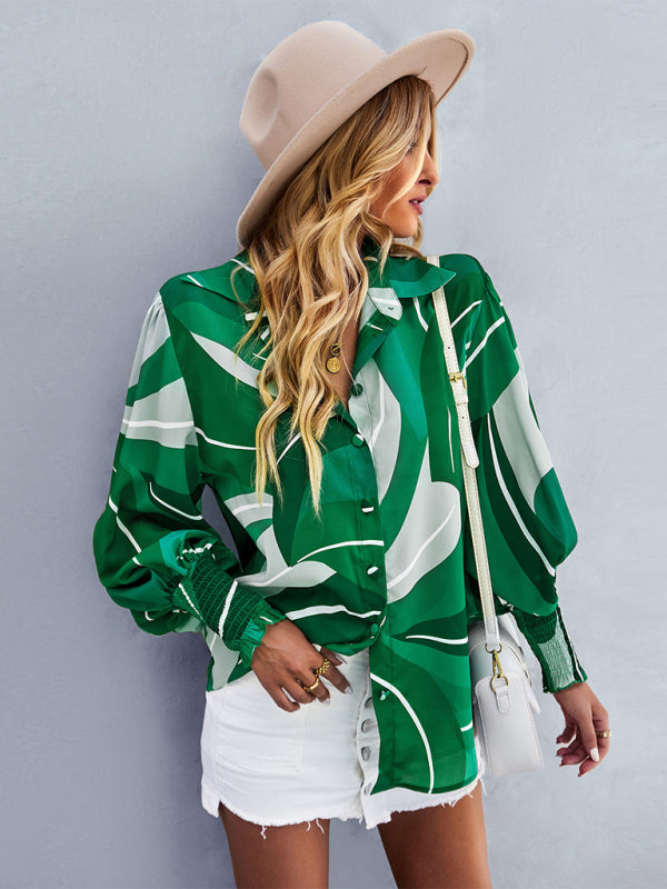 Women’s fashion commuter long sleeve versatile Shirt Top