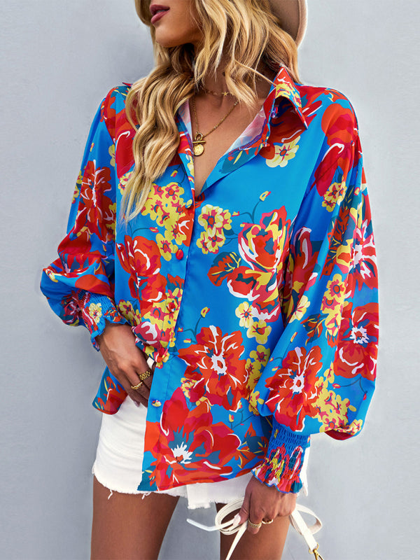 Women’s fashion commuter long sleeve versatile Shirt Top