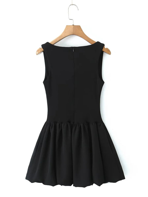 Women’s Fashion Hot Girl Suspender Puffy Dress