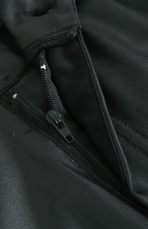 Women’s Fashion Pu Leather Feet Trousers