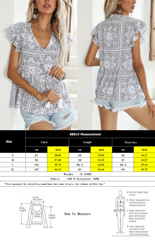 Women’s fashion trend casual small top women loose